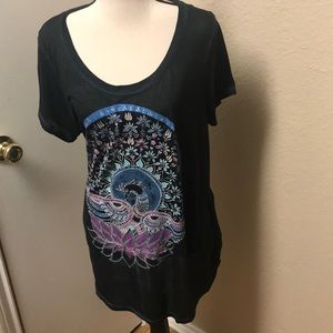 Lucky Brand Women’s Navy Blue Tee Shirt. Size 1X